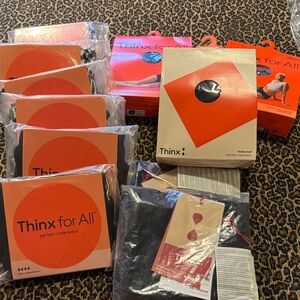 Thinx Period Underwear Bundle - Black/Black Patterns Size X / XL